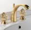 Смеситель для раковины Cristal&Bronze MANDOLINE METAL C71-C13-1301 Polished Soft Gold