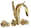 Смеситель для ванны Cristal&Bronze CYGNE FLAMANT C46-D1-3303 золото