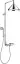 AXOR Showers/Front Showerpipe с термостатом и верхним душем 240 2jet, цвет: хромированный